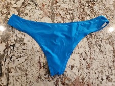 True Vintage Victoria Secret Satin Triple Strap Bow V-String Thong Panty Large
