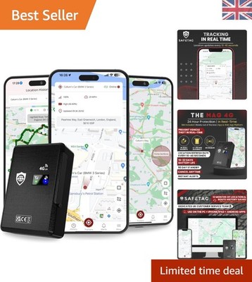 Magnetischer LTE GPS Tracker für Autos & Transporter - 90 Tage Akkulaufzeit, Echtzeit-Warnungen