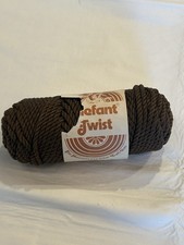 Macrame Elefant Cord Twist Herculon Olefin Fiber 50 yd 085 Brown USA 890