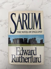 Sarum - The Novel of England by Edward Rutherford, 1987 HCDJ , 1st American Ed.