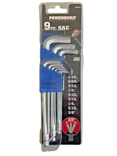 9Pc SAE Ball End Hex Key Set