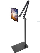 Tablet Floor Stand with 7.2 Lb Weight Base Overhead Bed Phone Mount opened