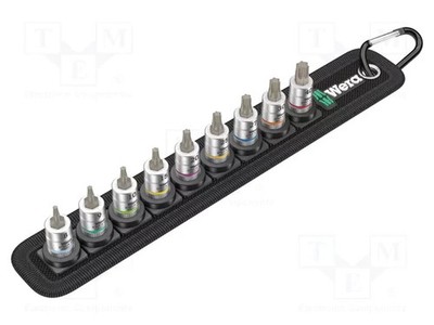 Wera 05003882001 Belt A 3 TORX  HF Zyklop Socket Set With Holding Function 1/4'' 