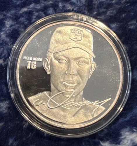 HIGHLAND MINT HIDEO NOMO .999 SILVER COIN ROUND MEDALLION - Picture 3 of 7