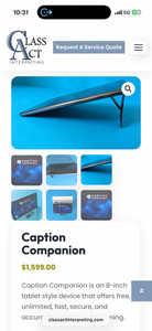 Caption Companion Real-Time Captioning System – Complete Kit