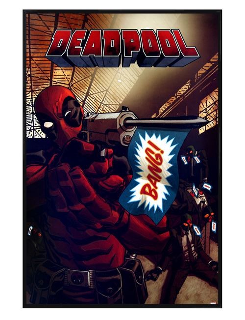 Gloss Black Framed Deadpool Bang