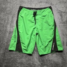 ONeil Swim Trunks Mens 32 Green Board Shorts Surfing Swimming Beach Outdoors