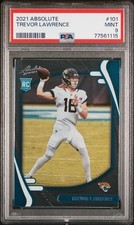 Graded 2021 Panini Absolute Trevor Lawrence #101 Rookie Card PSA 9 Jaguars NFL. rookie card picture