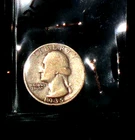 1935-D SILVER WASHINGTON HEAD QUARTER - GRADES - "VERY GOOD"