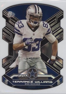 2014 Bowman Die-Cuts Blue 82/99 Terrance Williams #1 7mg