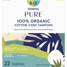 Tampax PURE COTTON 22-pack (11 Regular/11 Super)