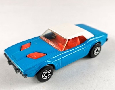 Matchbox Superfast Nr. 01C Dodge Challenger blau & weiß & rot perfekt