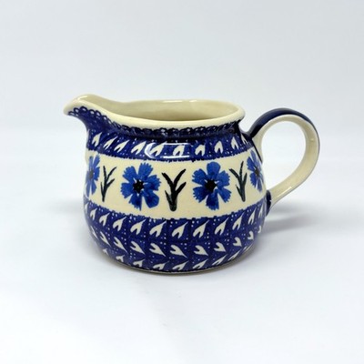 Polish Pottery Wiza Cobalt Creamer Bowl