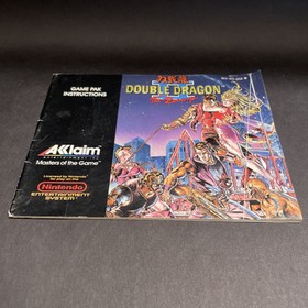 🔥Double Dragon II 2 The Revenge completo di scatola CIB con poster! Nintendo NES 1990