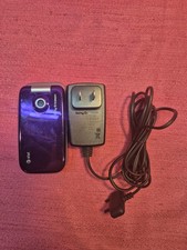 Sony Ericsson Z750a AT T Flip Phone Purple TESTED Working
