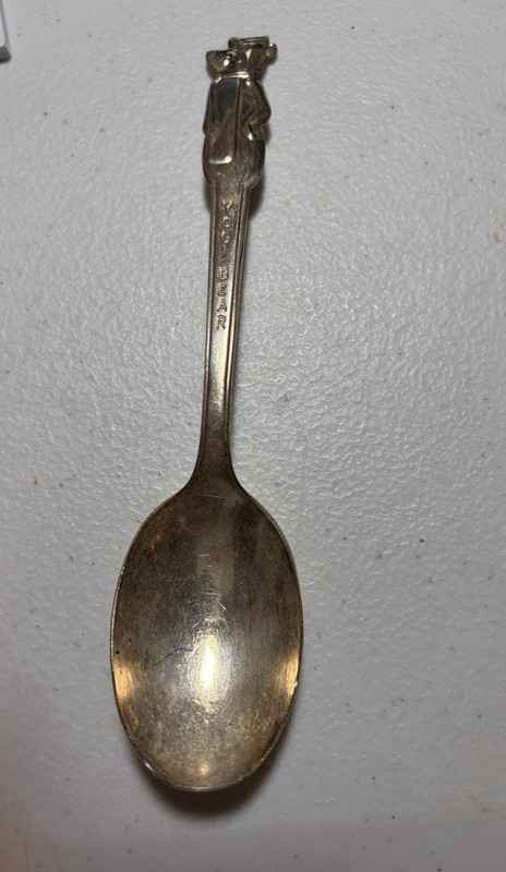 1960s Yogi Bear Silver Plate Spoon Hanna Barbera Old Company Plate Collectible