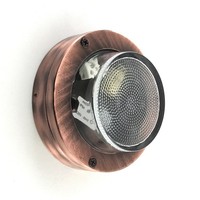 Wandleuchte AußEn IP64 Rund Ø 14Cm Maritim G9 Messing Glas Lampe Treppe Terrasse