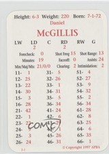 1997 APBA Dan McGillis Rookie RC 0q3
