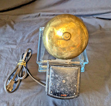 Polished Brass 6 Bell School/Fire Alarm Bell,...
