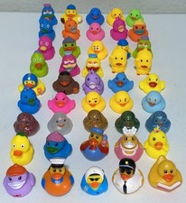 Large Lot of 45 Rubber Ducks Duckies Duckie Ducking Duck JEEP Assorted Variety