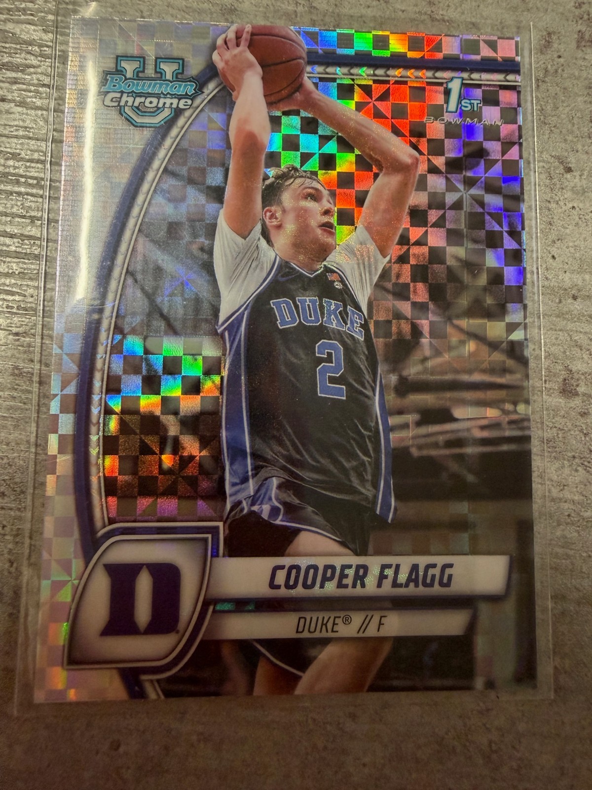 2024-2025 Bowman U Chrome Cooper Flagg 1st Bowman #16 Xfractor 16 