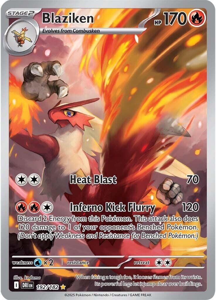 Blaziken Holofoil 192/182 NM