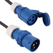 (TG. 20 mt) Blinky 3556010 PROLUNGHE INDUSTRIALI Blu Spina/Presa IP67-220, Grigi