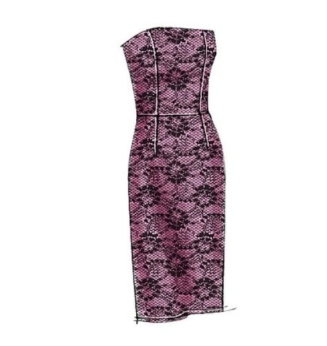 V8766 Misses'/Misses' Petite Dress, Size D5 (12-14-16-18-20) - Image 4 of 4