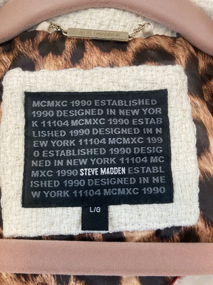 Gabardina Steve Madden Marfil Drama con Cinturón Silencioso Lujo Neutro Para Mujer’s L Foto 3 de 4