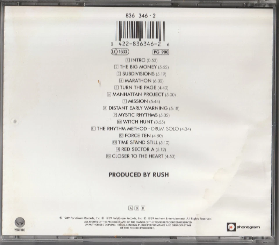 RUSH - A show of hands - CD - Bild 2 von 2