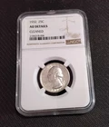 1932 25c, Washington Quarter Dollar, First Year of Issue, NGC AU Details Cleaned