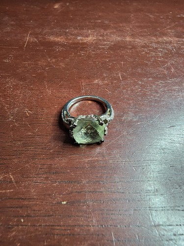 Antiker Damenring Sterlingsilber Quarz unpoliert Größe 7 - Bild 7 von 11