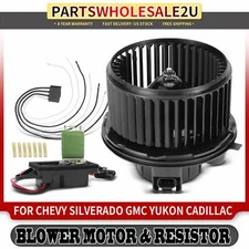 Front HVAC Blower Motor & Resistor for Chevrolet Silverado 1500 GMC Sierra 1500