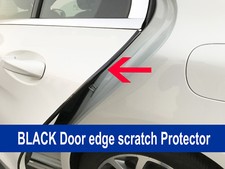 4pcs Black Door Edge Scratch Protector Guard Trim Molding For Mini 2003-2018