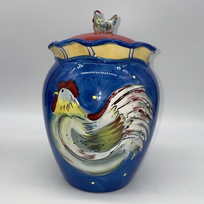 Certified International Susan Winget Country Collage 10'' Chicken Canister D/C