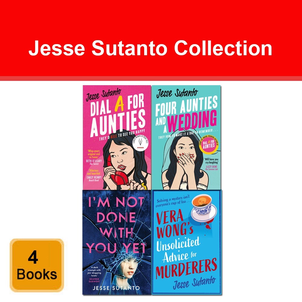 Jesse Sutanto Collection 4 Books I’m Not Done With You Yet, Dial A For Aunties