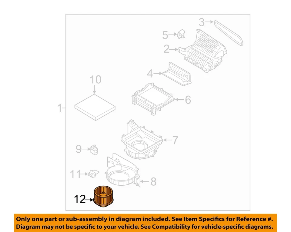 Motor soplador de climatización usado se adapta a: Hyundai Santa fe 2020 SWB grado A Foto 3 de 4