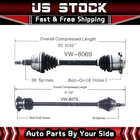 Surtrack CV Axle Shaft CV Joint Front for 2002-2004 Jetta V6 2.8L Manual 6 Speed