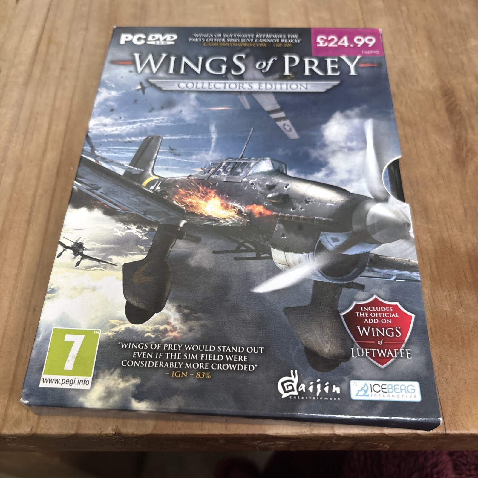 Wings of Prey Collectors Edition PC DVD Game COMPLETE WITH SLEEVE POSTER &MANUAL