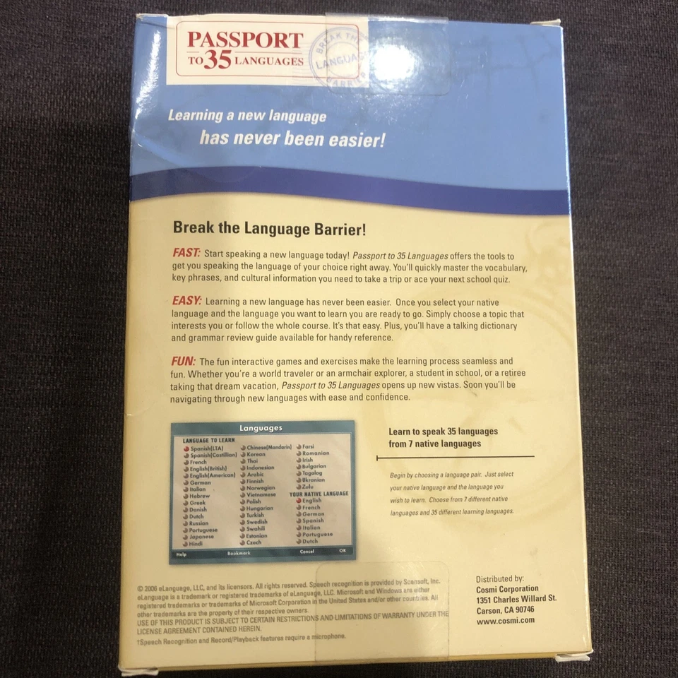 eLanguage Passport to 35 Languages - 22787075378 - Image 4 of 4