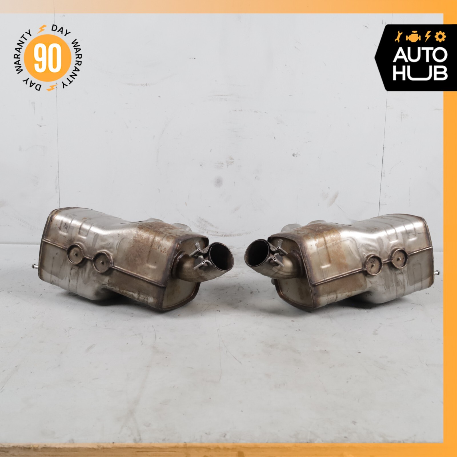 02-07 Maserati M138 Coupe 4200 Exhaust Muffler Quad Tips Left and Right OEM 67k