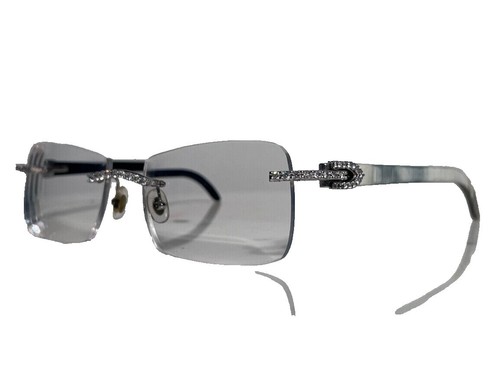Cartier Round Sunglasses CT0009S 006 Silver Titanium Frame  display picture 3