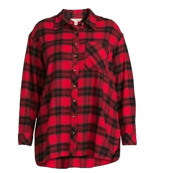 Algodão festa/coquetel Xadrez Blusas para mulheres