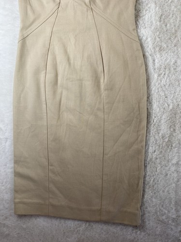 Flavio Castellani Dress Size 8 EU 42 Beige Sleeveless Pencil Tank Italy New NWT - Picture 12 of 12