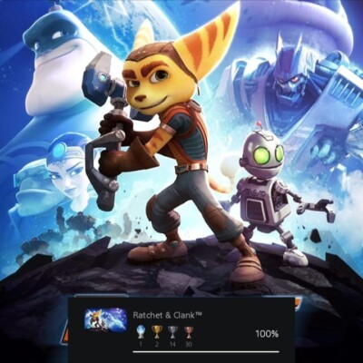Platinum Trophy Service Ratchet and Clank PS4 PS5