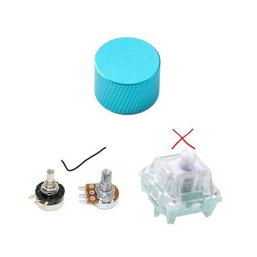 Mechanical Keyboard Knob Replacement Adapter Metal Volume Adjustable Switch - Afbeelding 14 van 32