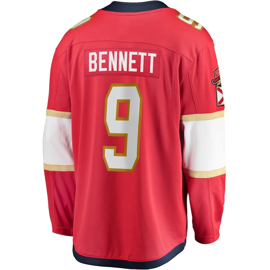 Florida Panthers Sam Bennett #9 Fanatics Branded Red Home Breakaway NHL Jersey