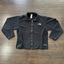The North Face Mens Jacket Black Fleece Full Zip Hiking Outdoors Casual Medium