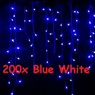 LED Icicle Snowing Chaser Lights Christmas Timer & Memory Indoor / Outdoor Xmas - Picture 11 of 13