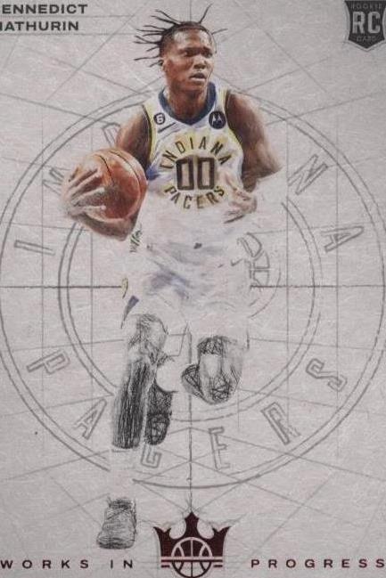 2022-23 Panini Court Kings - Works in Progress Bennedict Mathurin #25 ...
